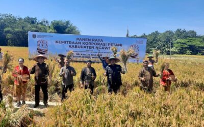 Panen Raya Kemitraan Korporasi Petani Kabupaten Ngawi