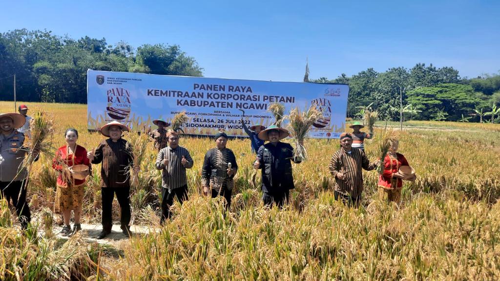 Panen Raya Kemitraan Korporasi Petani Kabupaten Ngawi