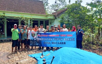 Pelatihan Teknologi Tepat Guna Pembuatan Pupuk Bokasi Desa Macanan