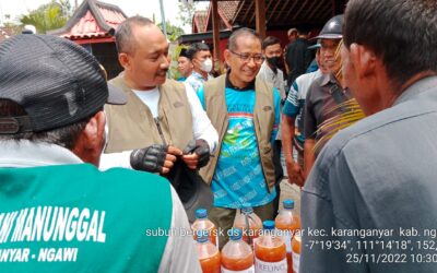 Jum’at Berkah Bersama Bupati Ngawi dalam Rangka Sambang Desa Nyambung Roso di Kecamatan Karanganyar