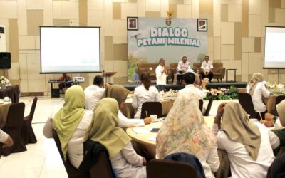 Dukung Regenerasi Pertanian, Dinas Ketahanan Pangan dan Pertanian Ngawi Gelar Dialog Petani Milenial Bersama Bupati